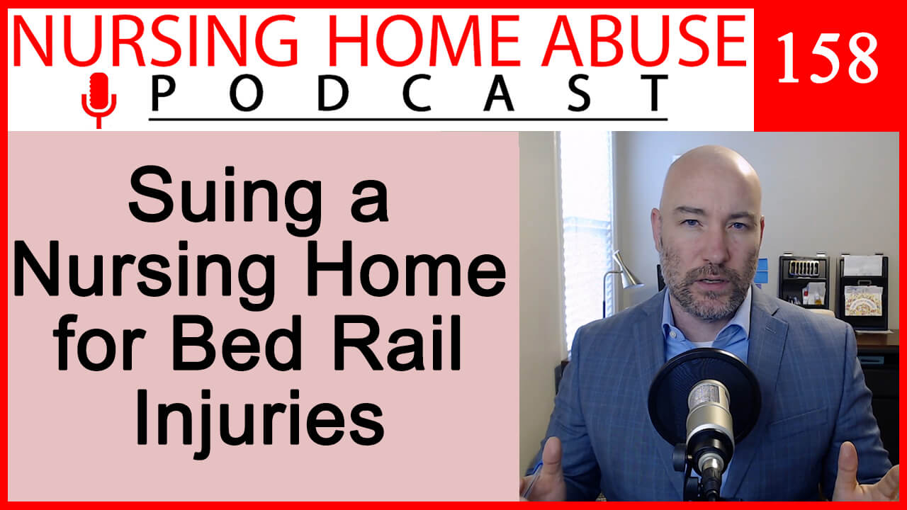 Nursing home bed rail injury