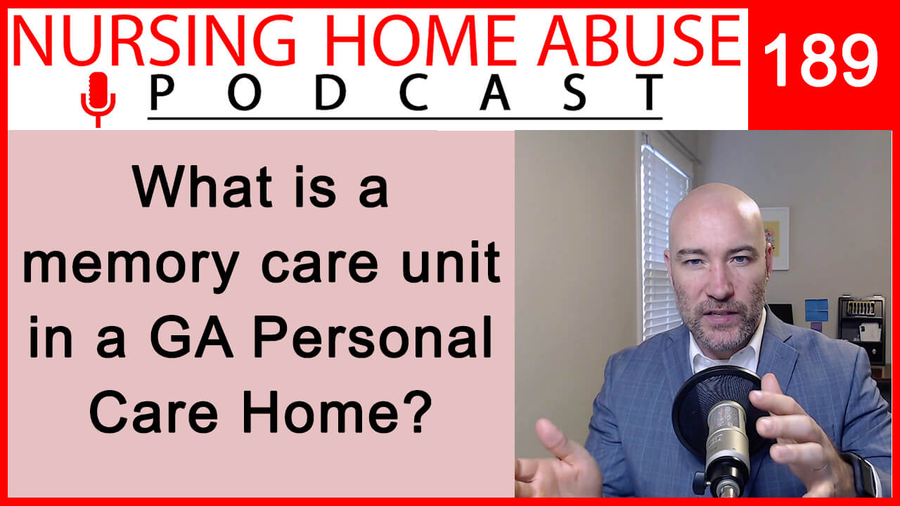 What is a memory care unit in a Georgia personal care home?